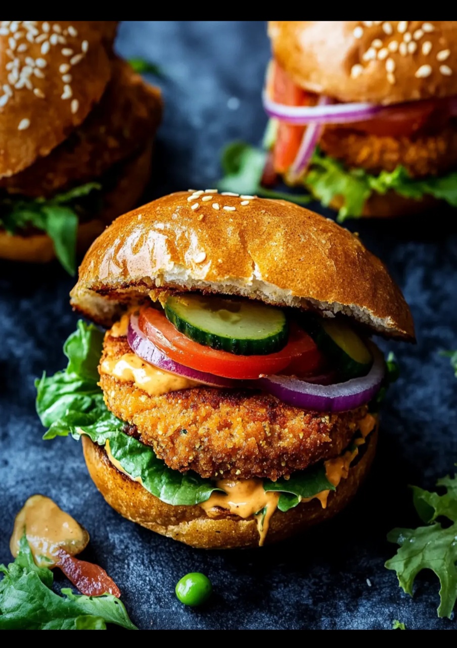 Cheesy veg burger